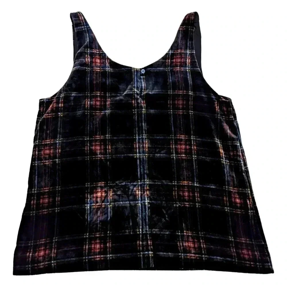 J. CREW NWOT plaid Velvet Camisole Size 2